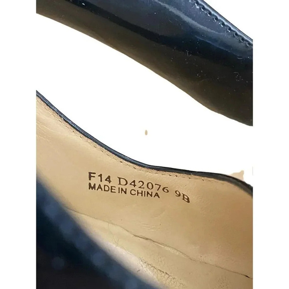 Cole Haan Women's Black Pointed Toe Slip On Vesta Pump Heel Size 9B - Picture 8 of 8